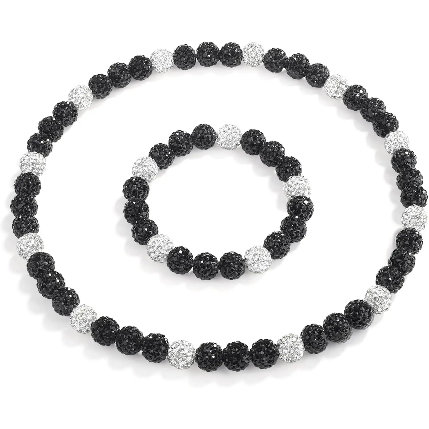 16/18in Baseball Necklace and 7.5in Bracelet Set Baseball Drip Accessories Gifts for Men Player Tean Lover