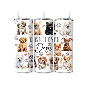 Life is Better with Dogs - 20 oz Tumbler