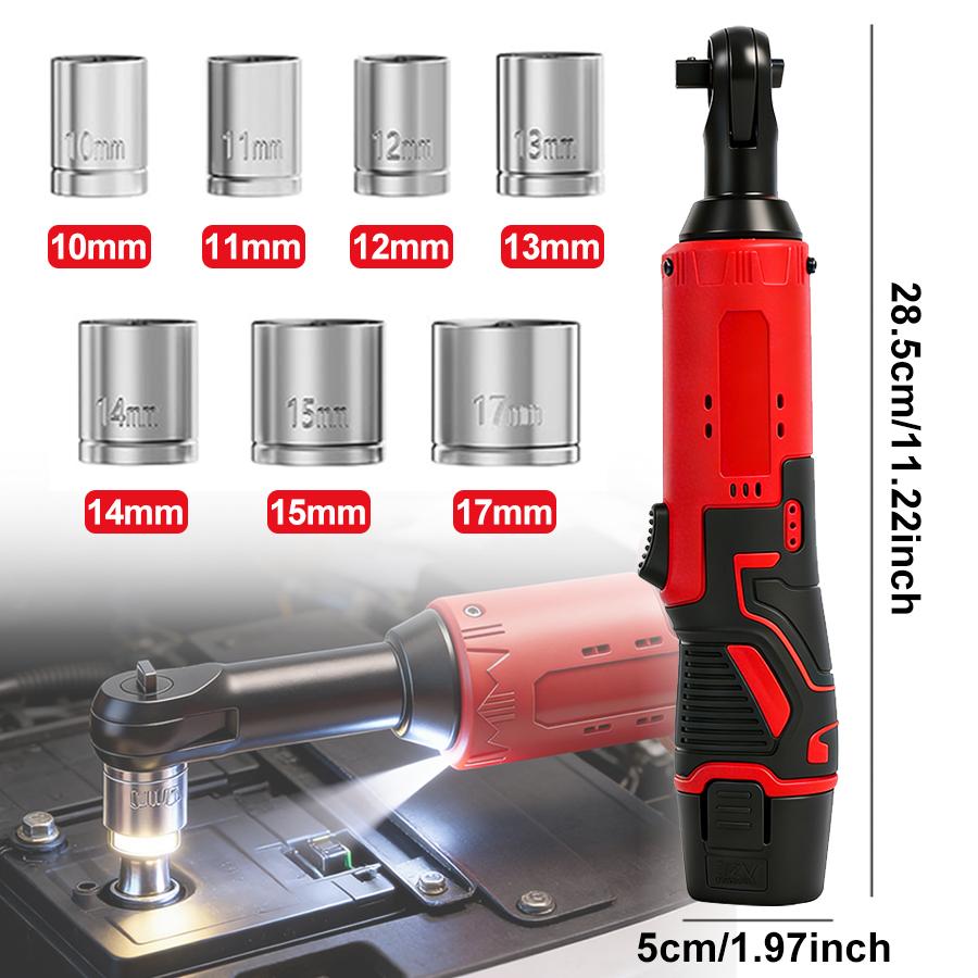 Electric Right Angle Wrench, 1 Count 45NM 3/8'' Ratchet Wrench, Removal Screw Nut Car Repair Tools, Power Tools, Cordless Power Tool Set, Power Tools, Cordless Torque Wrenches Electric Right Angle Wrench, 1 Count 45NM 3/8'' Ratchet Wrench, Removal Screw Nut Car Repair Tools, Power Tools, Cordless Power Tool Set, Power Tools, Cordless Torque Wrenches
