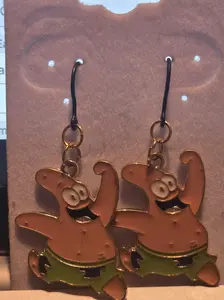 Underwater friend  who is a happy starfish Plastic dangly earrings