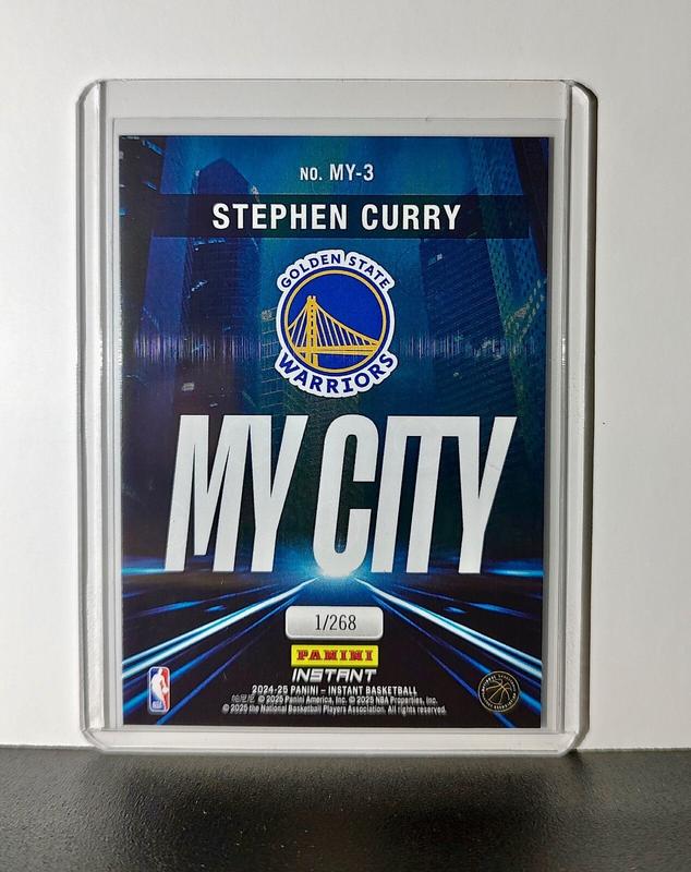 Stephen Curry 2024-25 Panini MyCity NBA #3 Basketball Card Warriors 1/268