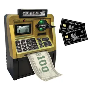 [2026 new]MagicCollection Piggy bank Toy, a fun, interactive way to teach kids about money savings. With a realistic ATM keypad, password security, and the ability to save both coins and bills, it’s perfect for birthdays, holidays, TALGICKEV