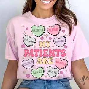 Nurse Valentine Sweatshirt, T Shirt, My Patients Are Valentine Shirt, Heart Candy Nurse Tee, Valentines Day Gift Unisex