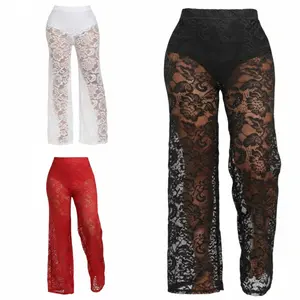 Lace Me Down Flare Pants