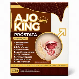 Ajo King Prostate Support Capsules – Garlic Herbal Supplement for Men’s Health, Urinary Flow & Prostate Wellness – 60 Capsules