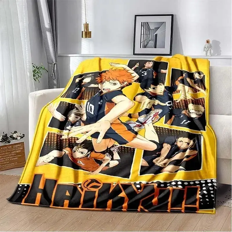 Haikyuu Anime Hinata-Kageyama Style Ultra Soft Flannel Blanket, Cozy Warm Decorative Giftable Blanket for Fans, Ideal for Bedroom Couch Home Use, Perfect Birthday Christmas Gift, Decorative Giftable Blankets