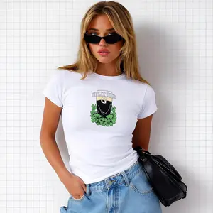 Funny Split The G St Patrick’s Day Shirt, Irish Drinking Shamrock Tee, Cute Green Baby Tee Top Aesthetic St Paddy Outfit Gift