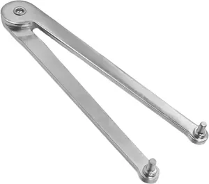 Universal Adjustable Angle  Wrench Pin Spanner Locknut Wrench for Backing Pads on Angle  and Round Nuts with Drilled Holes
