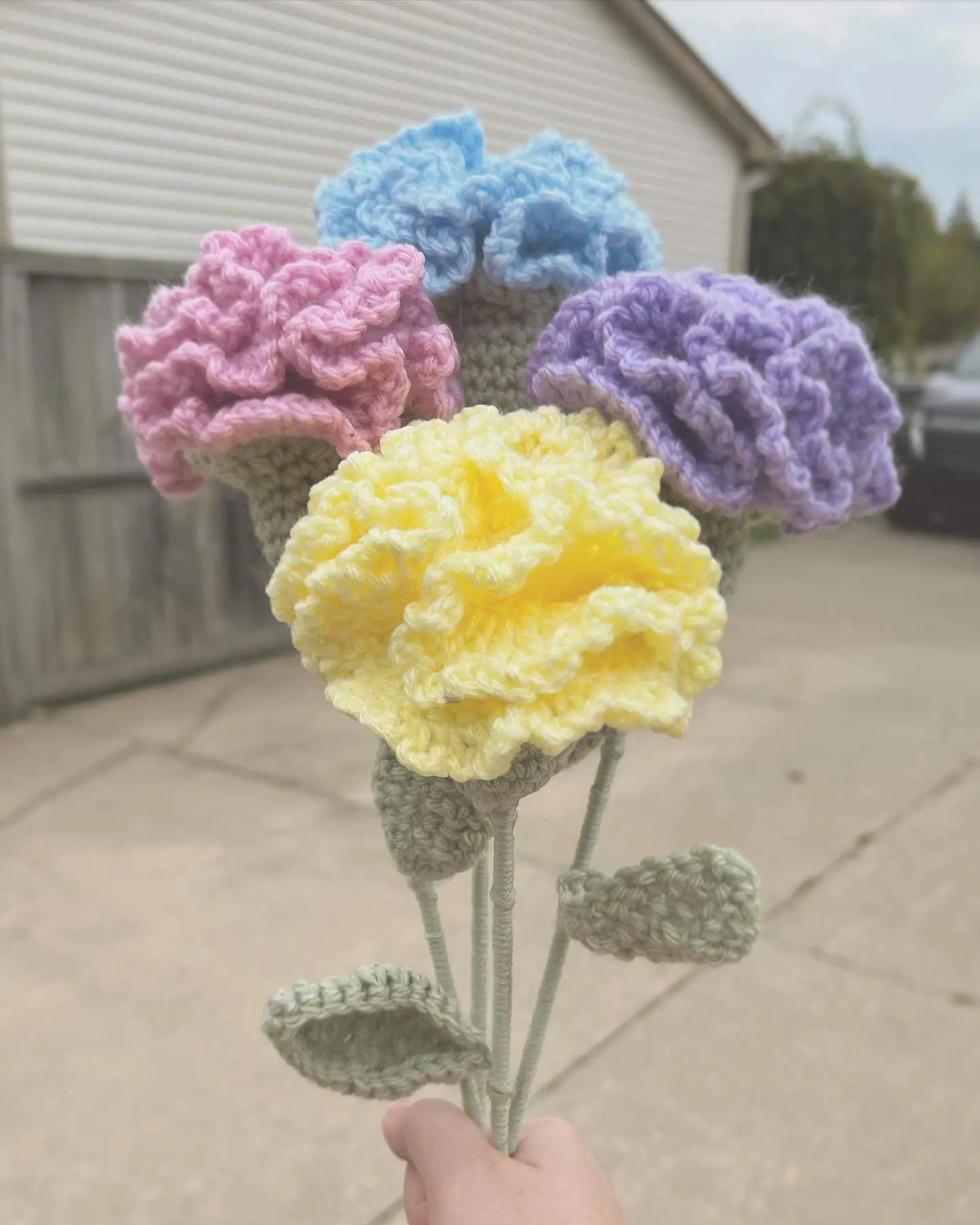 Crochet Carnation Flower Crochet Carnation Flower
