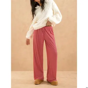 Pants Striped Forever 21 Casual Home Red And White