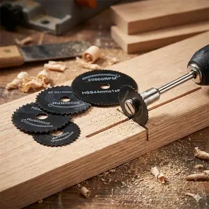 7-Piece High-Strength Alloy Steel Cutting Disc Set, Multi-Function Precision Cutting Wheels for Angle Grinder, Dual Arbor, Anti-Splash Anti-Break for Metal Wood Stone Carving, Durable Electric Tool Replacement Saw Blades