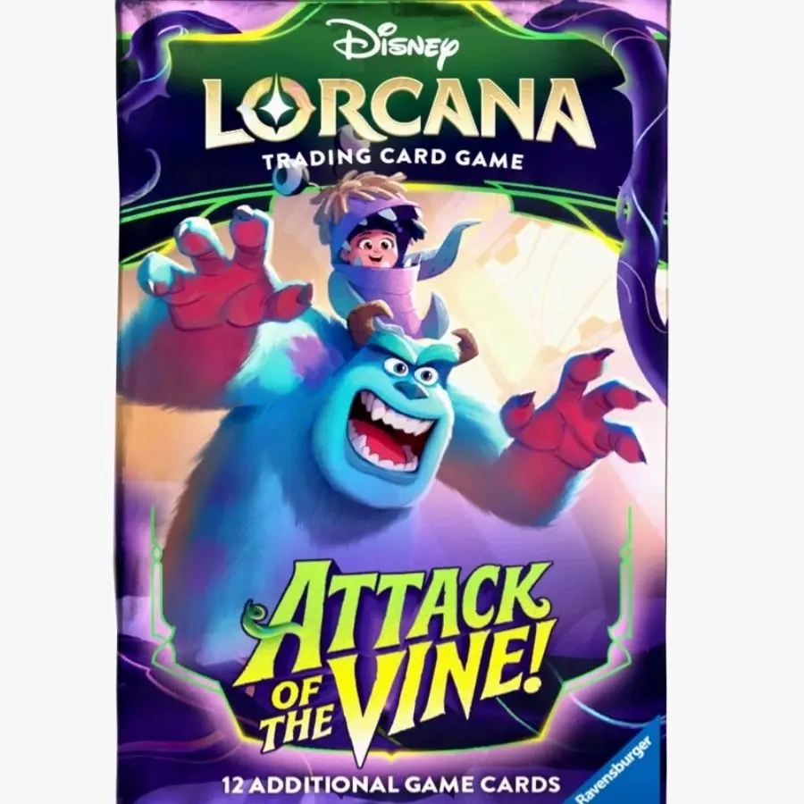 Disney Lorcana: Attack of the Vine! Booster Pack & box (RIPPED LIVE)