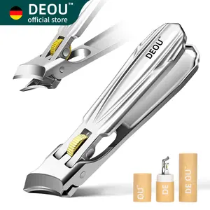 DEOU Angled Nail Clippers Beveled Wide-Opening Design for Ingrown Nail Relief Oblique Tip Precision Tool for Reliable Trimming