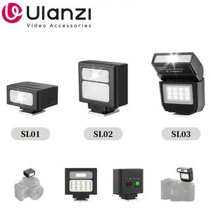 Ulanzi SL01/SL02/SL03 Mini Camera Flash Light SpeedLite GN8 6500K for Canon Sony ZV-1 Nikon Fuji Camera DSLR Vlog Live Outdoor Photography