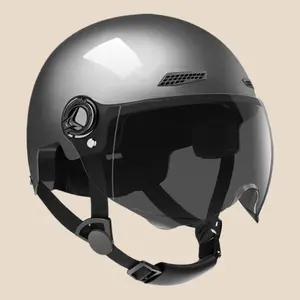 Summer Sun Protection Motorcycle Half Helmet For Men Women All Season Riding Comfortable Electric Bike Safety