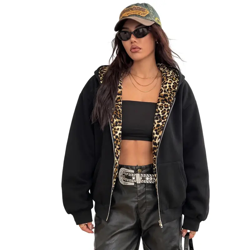 Unisex hooded jacket made from casual cotton fabric; a minimalist autumn women’s fashion piece featuring long sleeves, suitable for everyday wear, sports, and street style.Autumn essential item Basic Womenswear