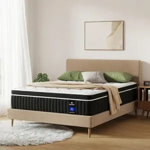 【New Year】 SIMARTH 12 Inch  Size Hybrid Mattress, Gel Memory Foam & Pocket Spring for Pressure Relief & Motion Isolation, Medium Firm Feel, Bed in a Box