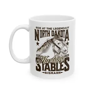 North Dakota Stables: Ceramic Mug, (11oz, 15oz)