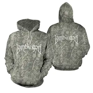 Lamb Of God Merch North America Tour 2026 Camo Unisex 3D Hoodie, 3D Graphic Pullover Hoodie, Unique Realistic Design, Modern Streetwear