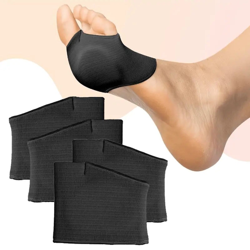 Soft Gel Metatarsal Pads (2 Pairs) - Anti-Slip Forefoot Sleeves for Women/Men, Shock-Absorbing Cushions for Running, Work & Footwear