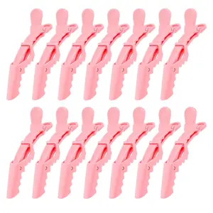 14 count   Hair Clips for Styling Sectioning Large Pro Salon Hair Clips Barber for Coloring, , Sectioning Big Gator Clips Hair Styling Accessories for Women Men Girls