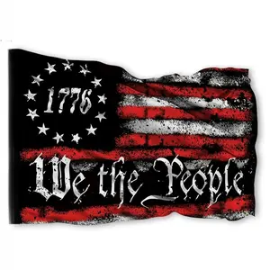 We The People 1776 Flag, Outdoor Betsy Ross 13 Star American Constitution Flag, Indoor Garden Decoration, Room Decor Men Patriotic Flagpole