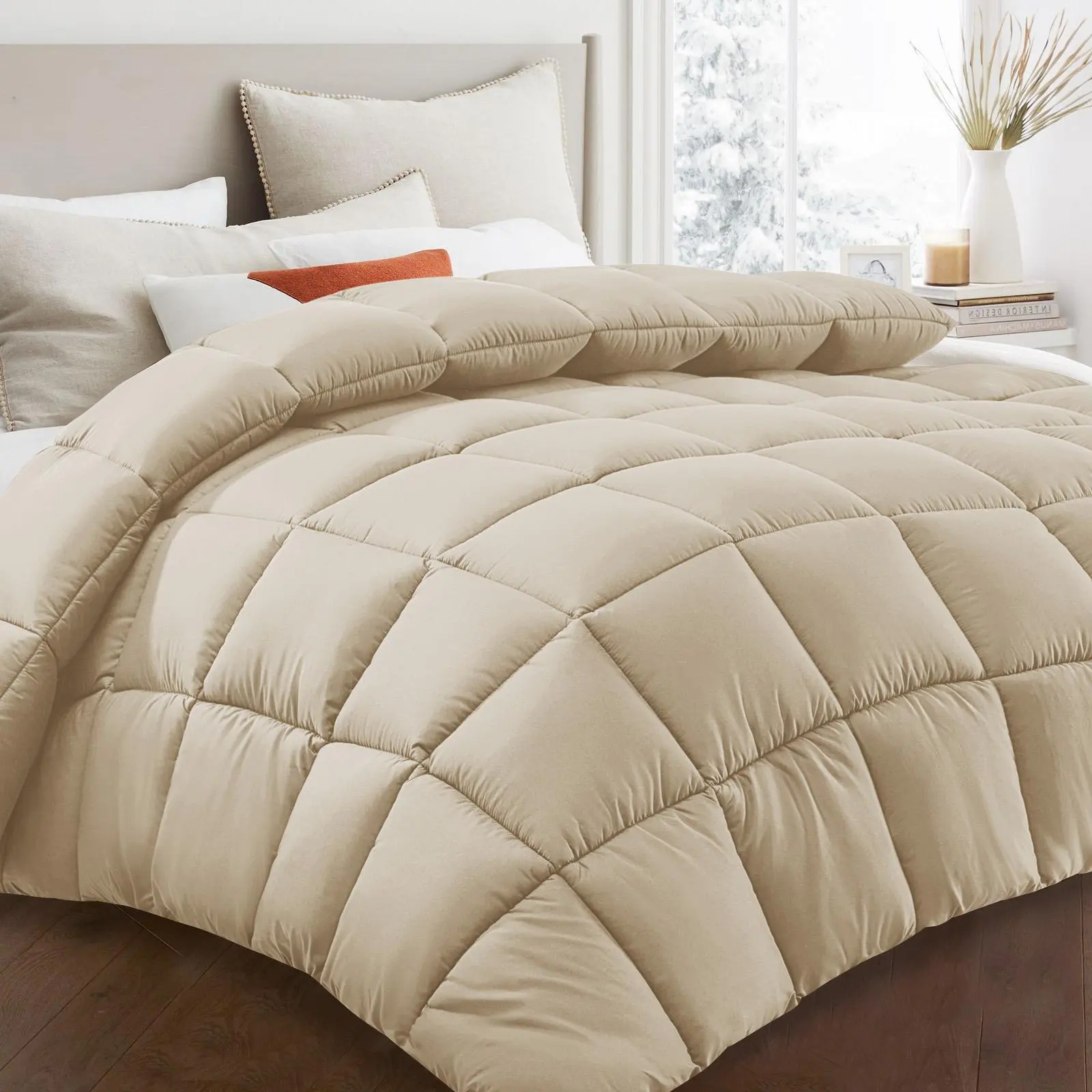 Turquoise - Square Checkered Quilt