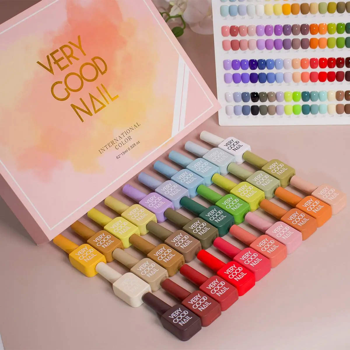 VERY GOOD NAIL gel polish set Color display tips included ready for immediate shipment Suitable for both professionals and beginners book trendy art Manicure Nail Art