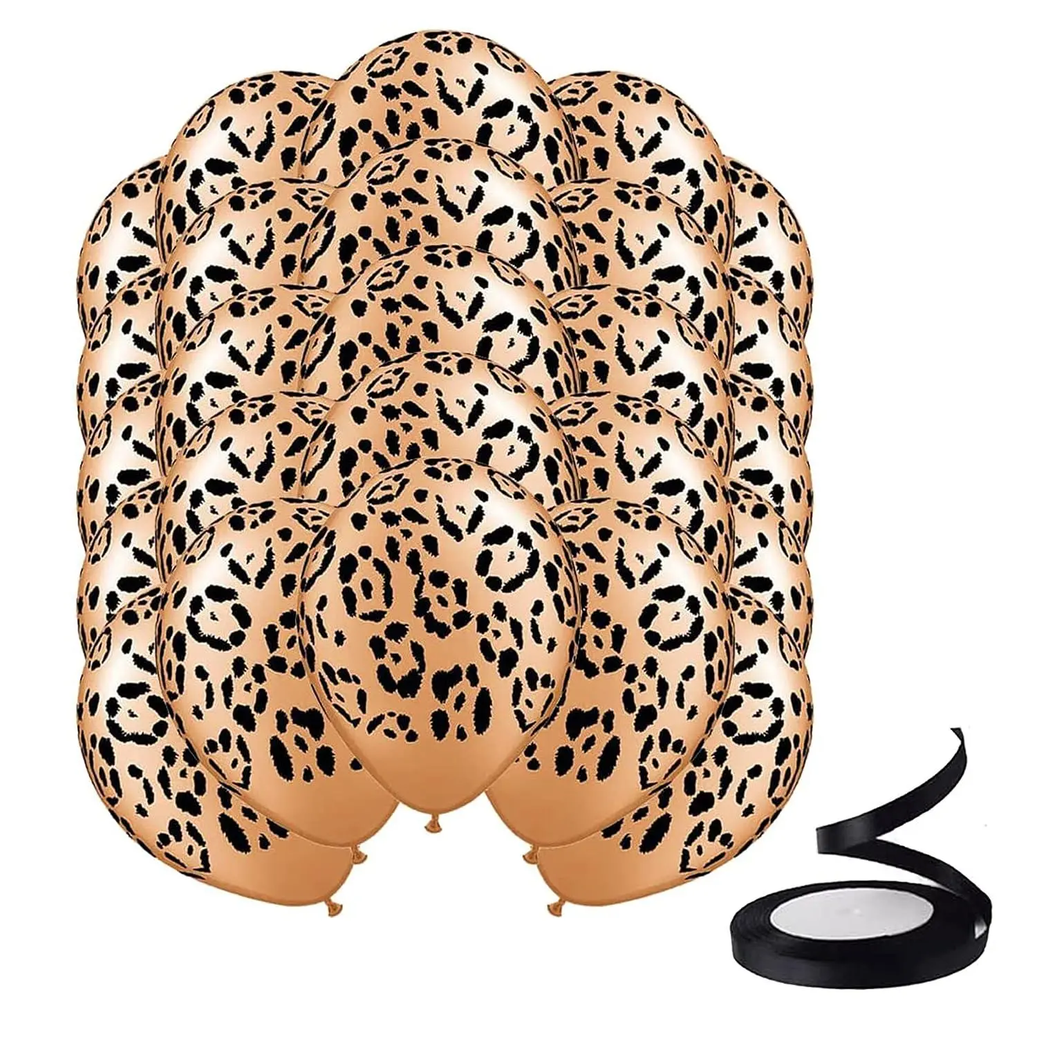 25Pcs Leopard Balloons Cheetah Print Balloons Cheetah Balloons Leopard Print Balloons Jungle Animal Balloons Safari Balloons