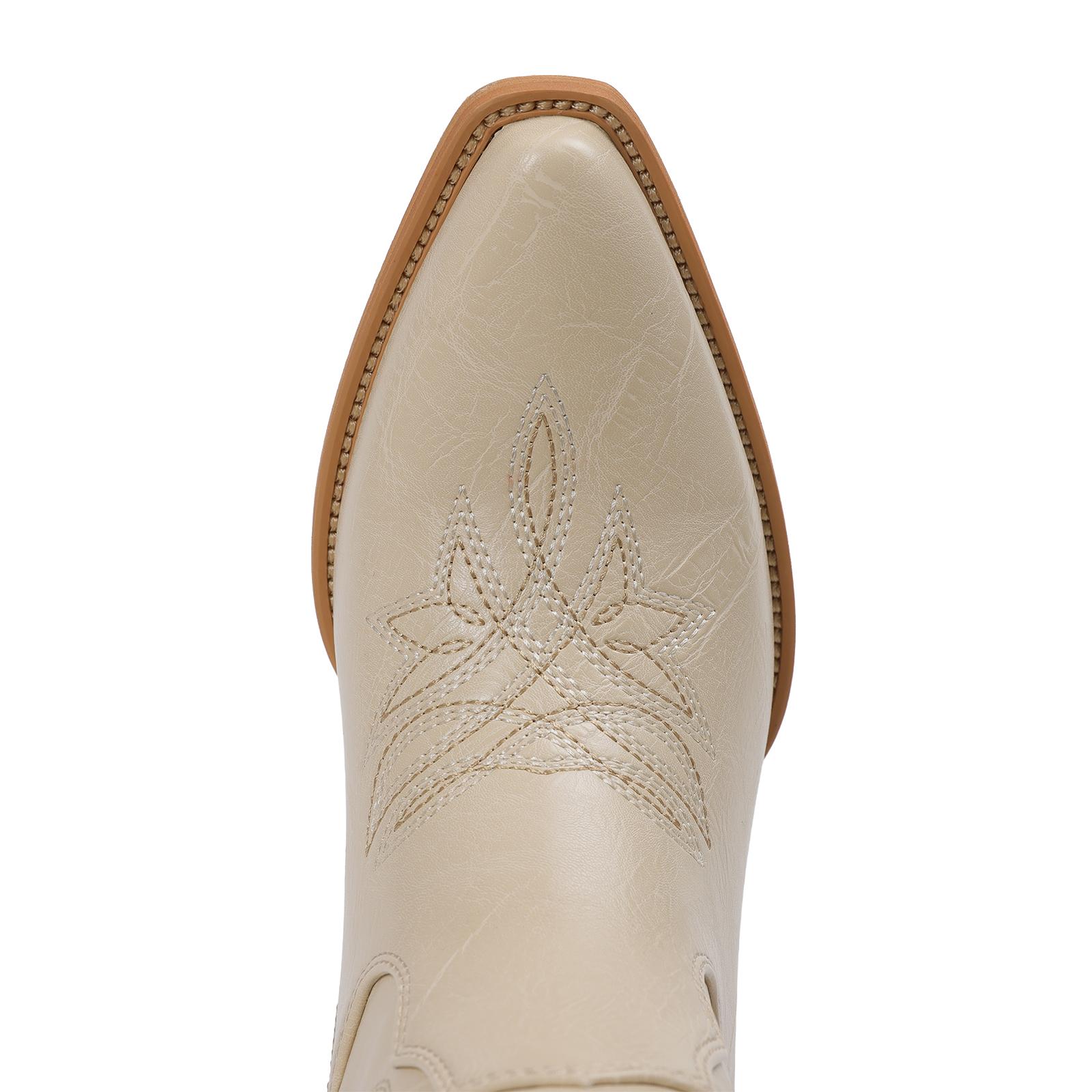 CYNLLIO Womens  Knee High Cowboy Country  Boots Snip Toe Chunky Block Heels Pull On Comfy Classic Embroided Side Zipper Fashionable Outing Walking Party Casual Riding Club Spring Wide Calf Western Fashion Boots