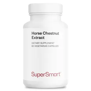 Supersmart - Horse Chestnut Extract 500mg per Day (20% Aescin) - Healthy Venous Circulation - Legs Comfort - Varicose Veins Support | Non-GMO & Gluten Free - 60 Vegetarian Capsules