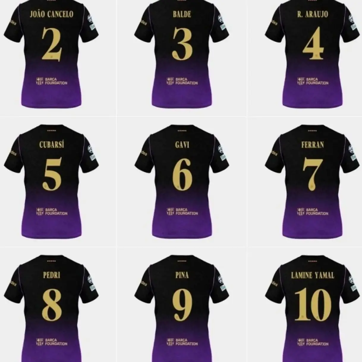 Unisex Soccer Jersey Black and Purple Striped Soccer Mamba Mentality Jersey #11 Raphinha Fan Style Football Shirt 2026/2027 GF