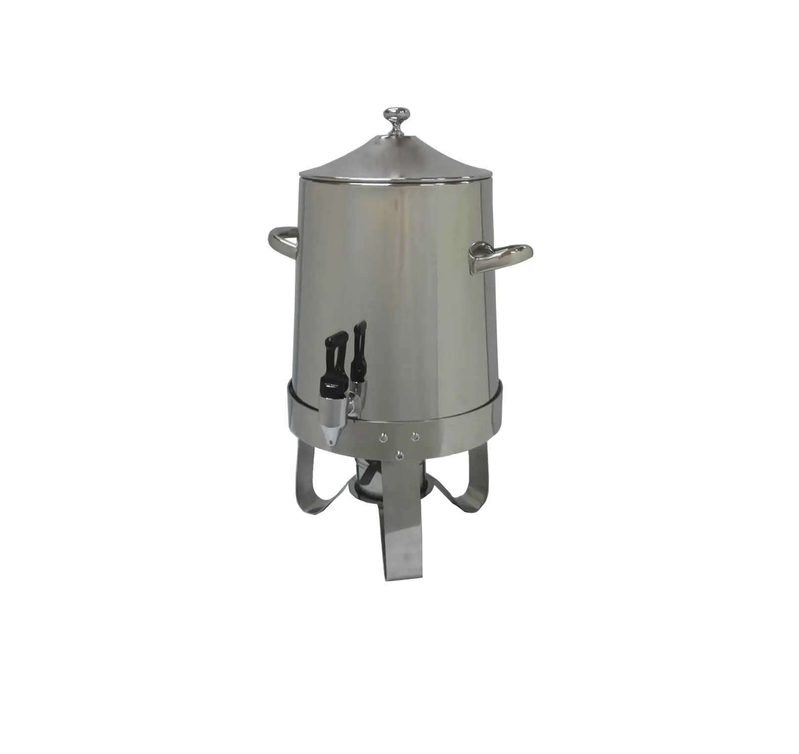 12X10X21" 10 Liters Hot Beverage Dispenser, Coffee Urn, Large Stainless Steel Cider Drink Dispenser with Mini Burner Stove to Keep Warm Container 13037-NEW-NF