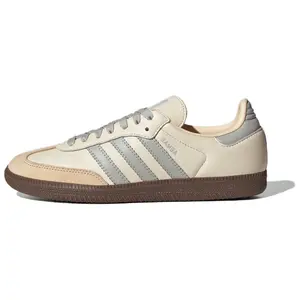 Adidas Originals Samba OG Low-Top Sneakers for Women in Beige with Comfortable and Durable Thin Sole Design Trending Shoes, House White Official Shoes to Get / Maison Mihara