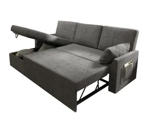 [MothersDayGift]VanAcc Sofa Bed, Sleeper Sofa- 2 in 1 Pull Out Sofa Bed with Storage Chaise, Couch Bed, Comfy Upholstered Daybed for Living Room, Lounge