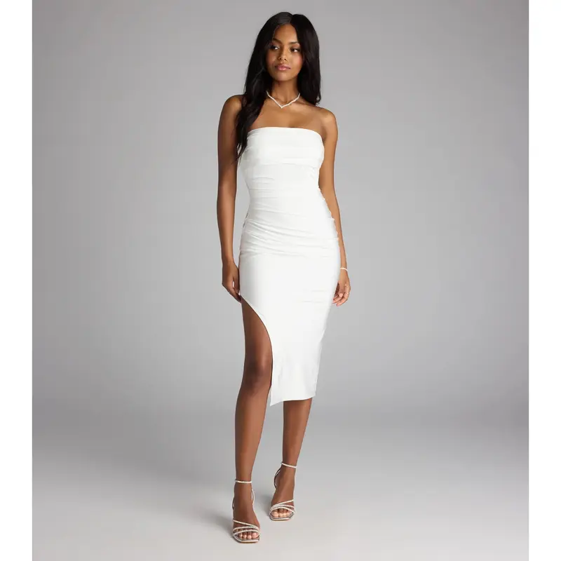 windsor white strapless dress - TikTok Shop