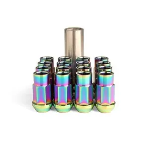 BLOX Racing 7-Sided Forged Titanium Lug Nuts