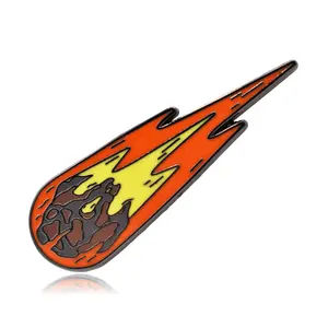 Asteroid Meteor Enamel Pin