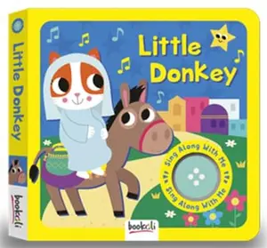 USED-Bookoli | Little Donkey Sing Along With Me soundboard book | Musical soundbook for toddlers | Nursery rhymes | Age 18 months to 4 years