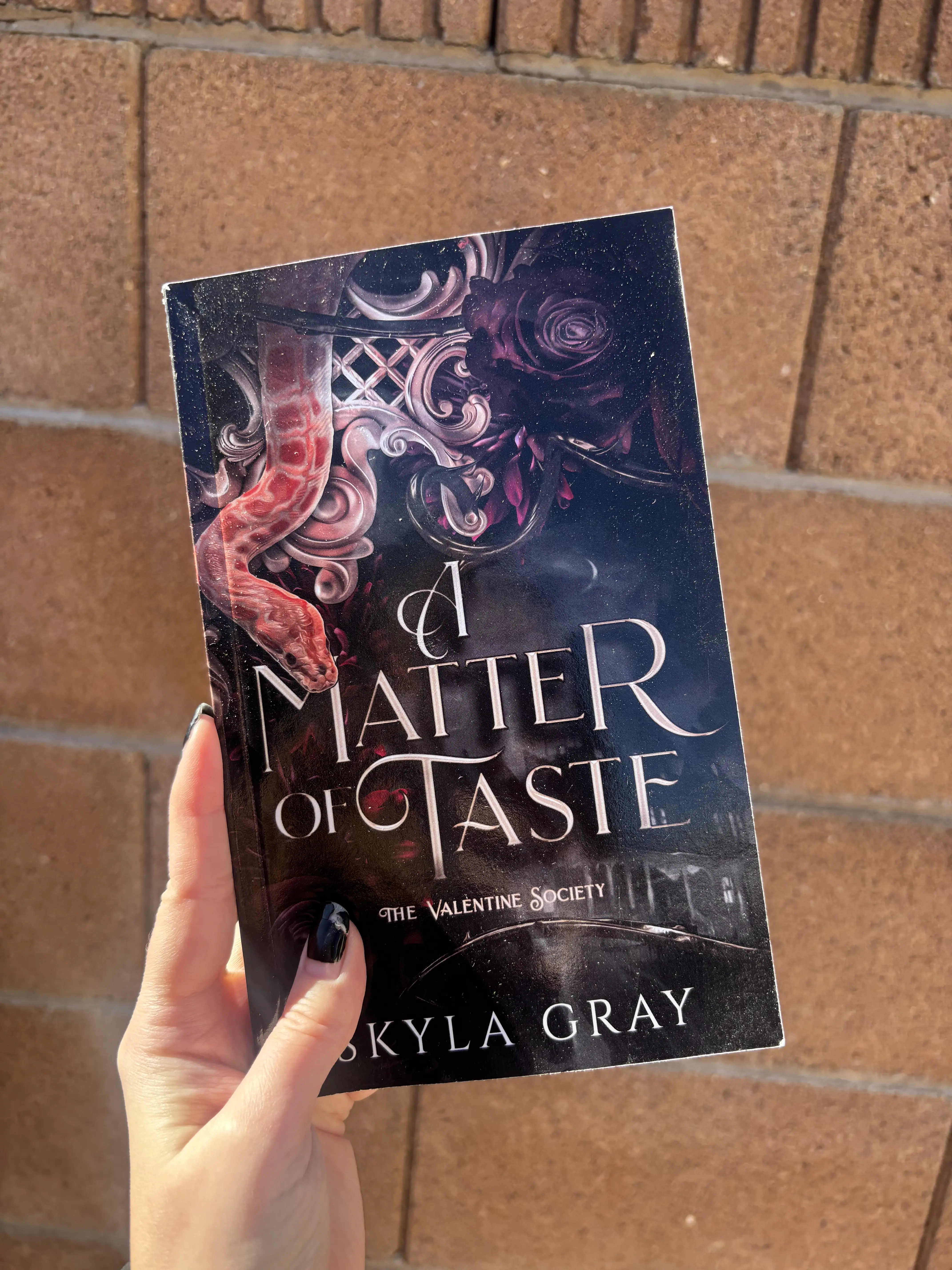 A Matter of Taste - signed paperback