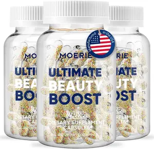 3 Pack Moerie Ultimate Hair Growth Supplements for Women & Men - Hair, Skin, Nails Vitamins with Biotin & Minerals for Hair Health - Thicker Hair - 60 Capsules
