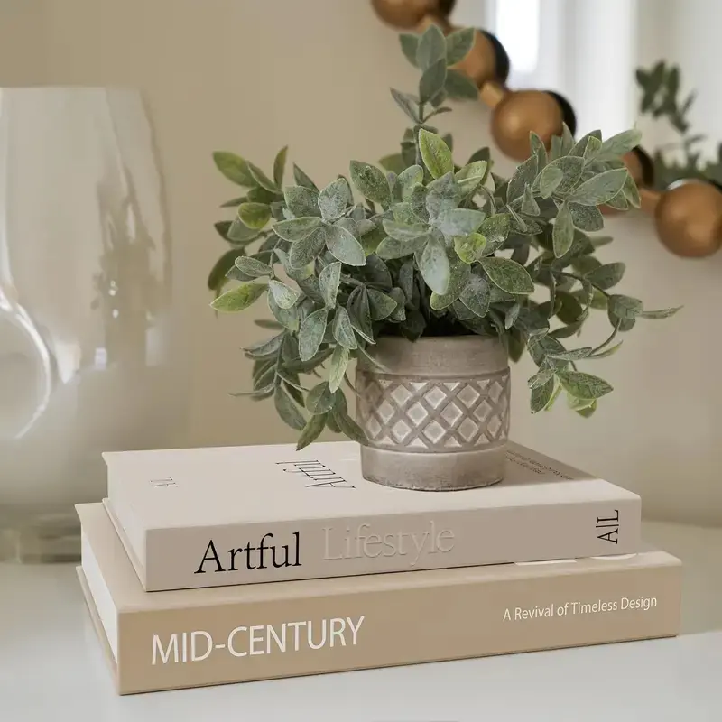 Aesthetic Decorative Book Set (2 Books), Fashionable Foldable Fake Books for Coffee Table, Shelves and Fireplace Mantel, Home Interior Decoration Accessories, Home Decor Accessory, Indoor Home Decoration, Living Room Decor