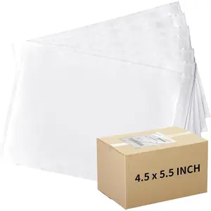 4.5'' X 5.5'' Packing List Envelopes Clear Self-Adhesive Top Loading Mailing Packing List Pouches Shipping Label Envelopes Clear Mailing Label Pouch (200 Packs)