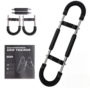 Arm Trainer 2-in-1 Arm Strengthener With Adjustable Tension Forearm/Chest Trainer Portable Home Gym Strength Training Accessory for Forearm Bicep Chest & Shoulder Engagement