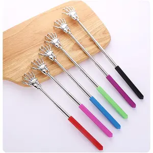 Stretchable Back Scratcher Set (6 Pieces), Metal Claws with Rubber Handle, Perfect Gift for Men Women Kids, Ideal for Itching Relief