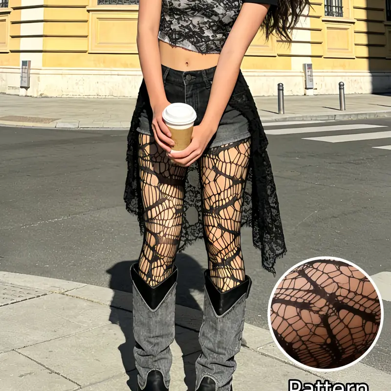 Women's Bat Pattern Nylon Stockings Tights High Elasticity Comfort Sexy Fashion Trendy Underwear for Everyday Party Street Entertainment Clothes