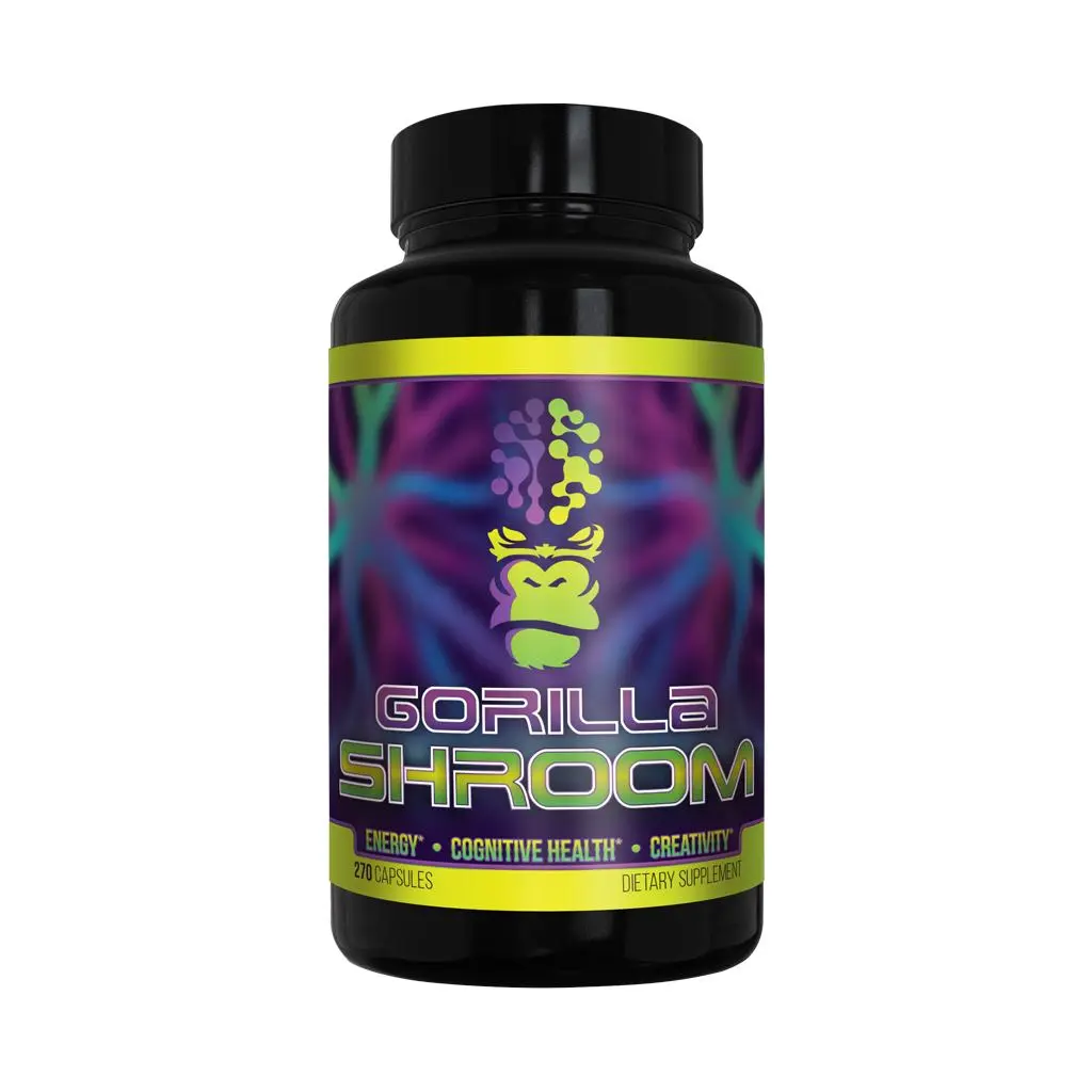 Gorilla Mind Sugar-Free Nootropic Mushroom Capsules - Lion's Mane, Cordyceps, Reishi, Maitake - 30 Servings Gorilla Mind Sugar-Free Nootropic Mushroom Capsules - Lion's Mane, Cordyceps, Reishi, Maitake - 30 Servings