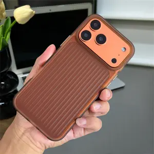 Luxury Corrugated 3D Stripes Matte Case For iPhone 17 Pro Max Air 16 15 14 13 Soft Edge Silicone Shockproof Bumper Back Cover