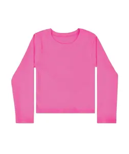 Tween Long Sleeve Fitted Cropped Tee
