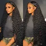 Bling Hair Human Hair Wig Deep Wave 13x4 13x6 Transparent HD Lace Frontal Wig for Women Pre Plucked Brazilian 4x4 Lace Closure Wig Curly 30 Inches 180% Natural Hairline SoHoChic Style #tiktokshopstockup #SohoChic